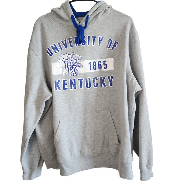 UK Hoodie Unisex XL Sweatshirt University of Kentucky Wildcats 1865 Logo Retro - Picture 1 of 8